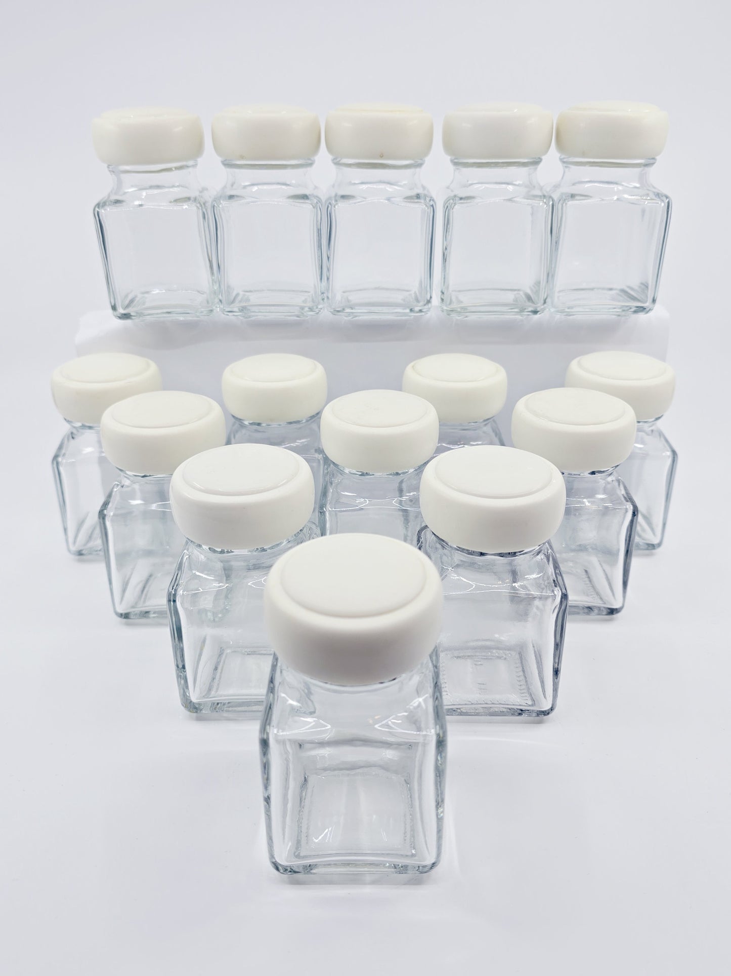 Pot à épices ancien en verre – Ensemble de 15 pièces