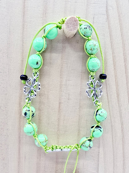 Bracelet - Jaspe impérial vert