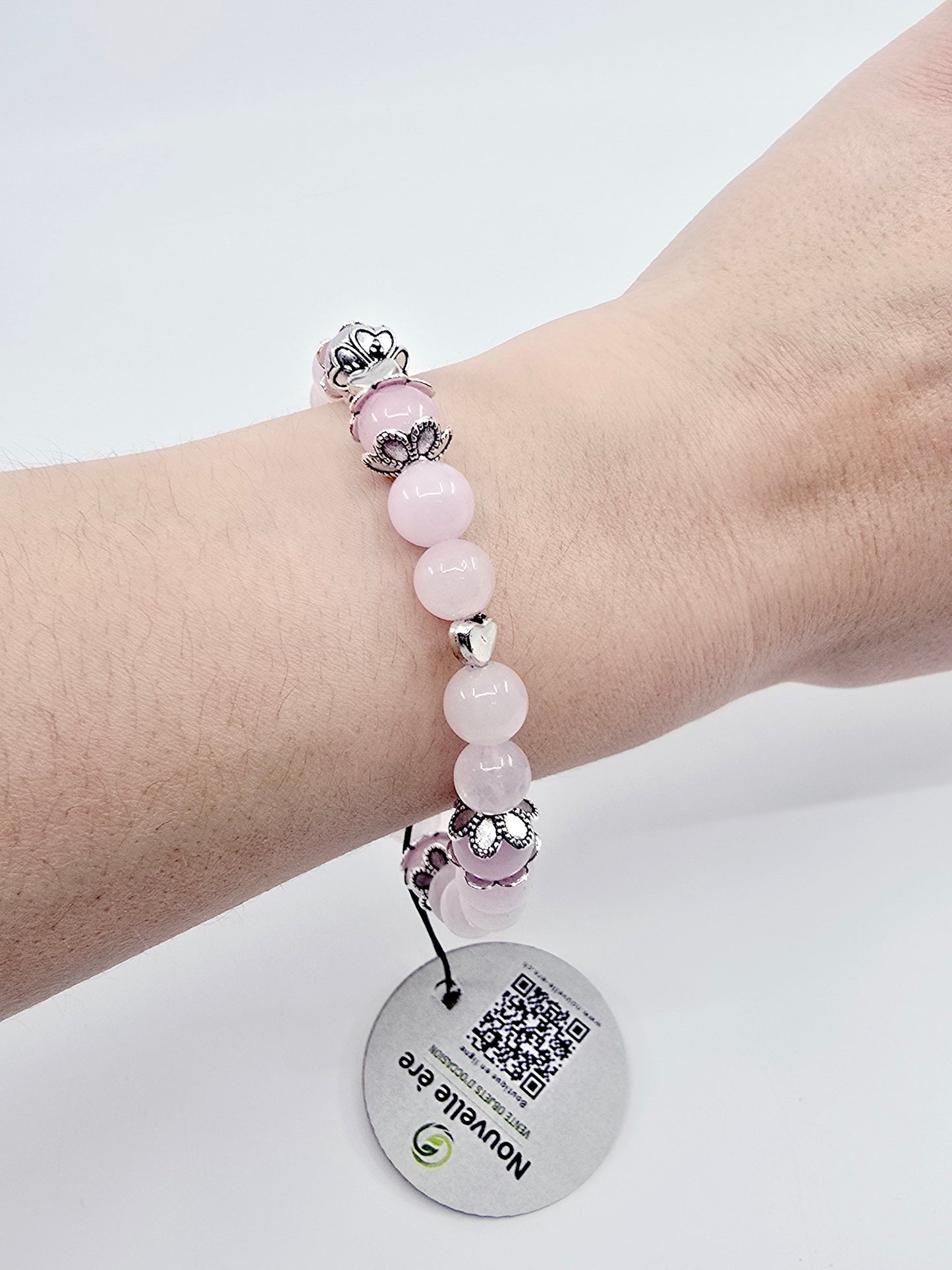 Bracelet Rosalia - Quartz rose