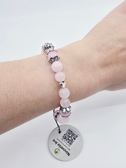 Bracelet Rosalia - Quartz rose