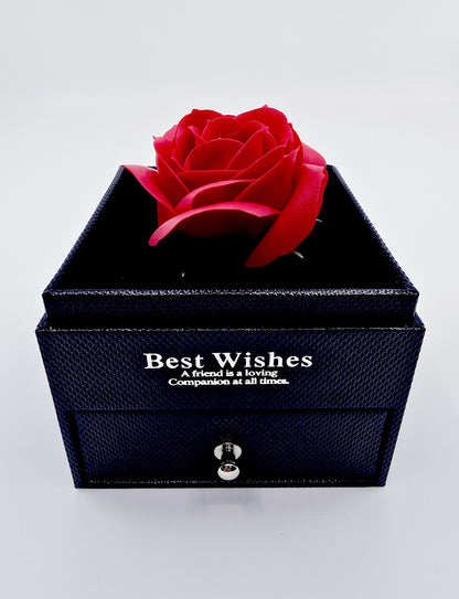 Coffret rose et collier - I Love You