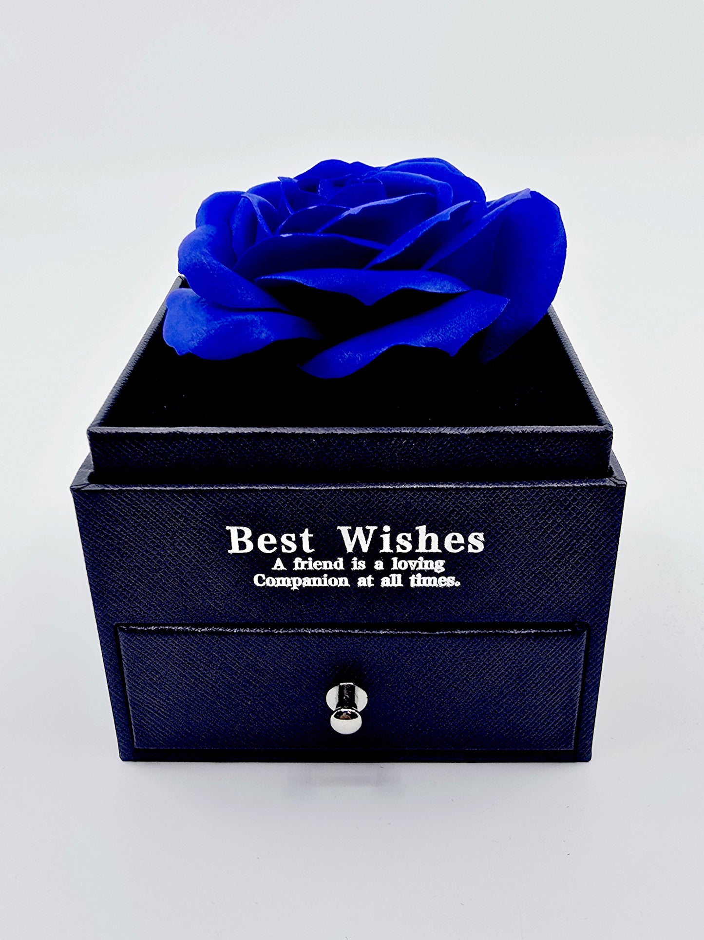 Coffret rose et collier - Saphir