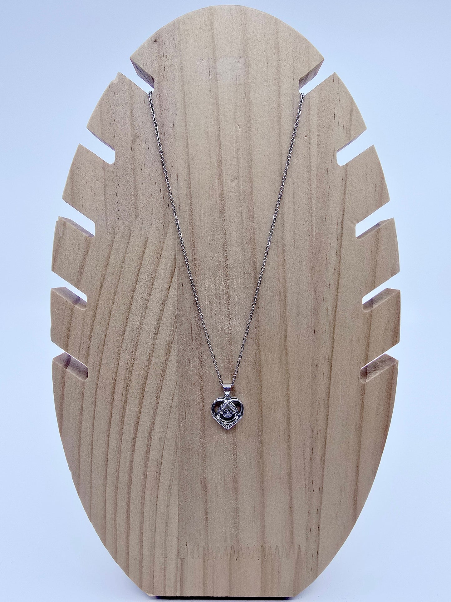 Coffret rose et collier - Saphir