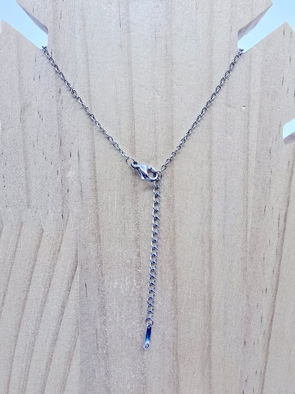 Coffret rose et collier - Saphir