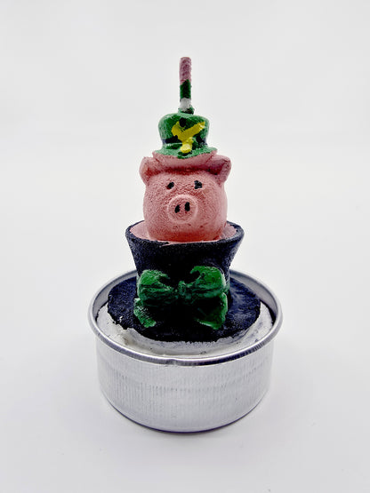 Bougie - Coffret cochon porte-bonheur