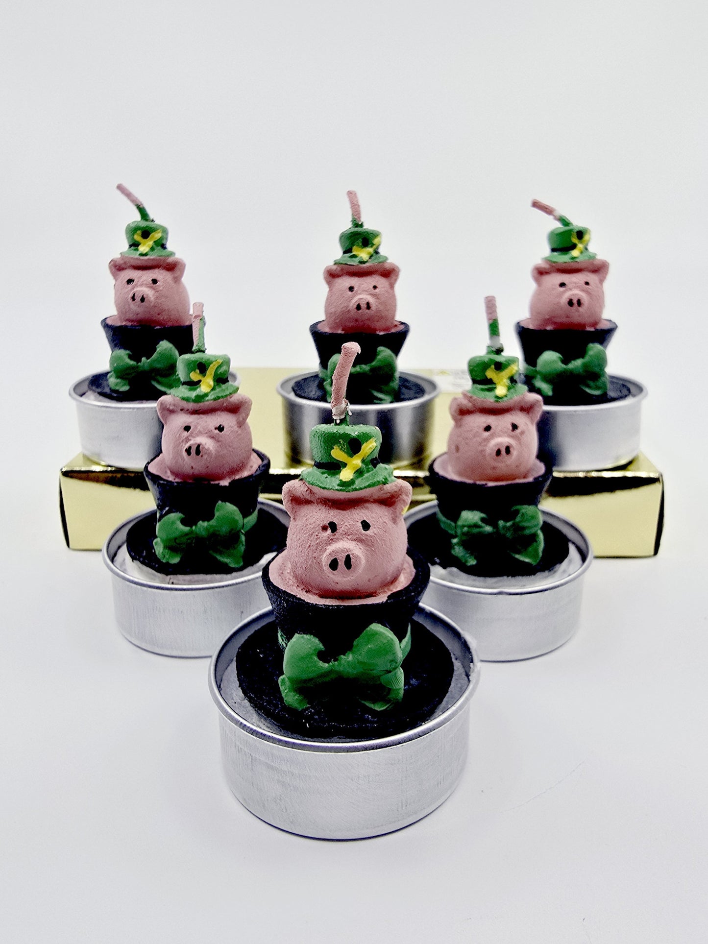 Bougie - Coffret cochon porte-bonheur