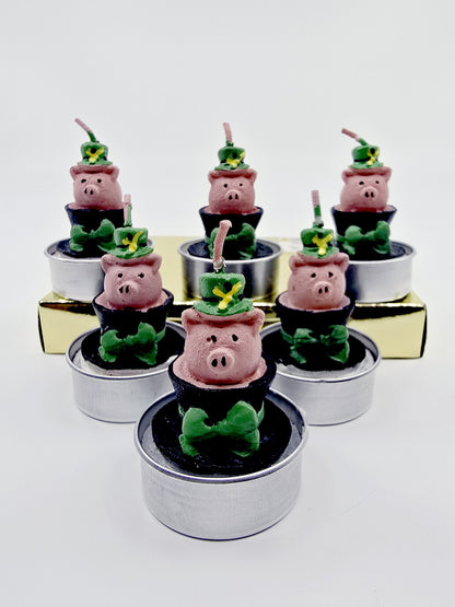 Bougie - Coffret cochon porte-bonheur