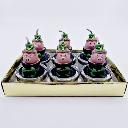 Bougie - Coffret cochon porte-bonheur