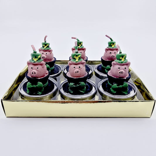 Bougie - Coffret cochon porte-bonheur