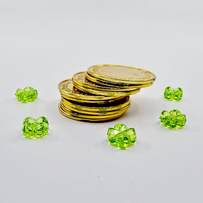 Leprechaun et son chaudron rempli de trésors