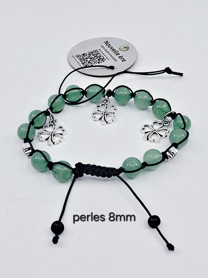 Bracelet trèfle - Aventurine
