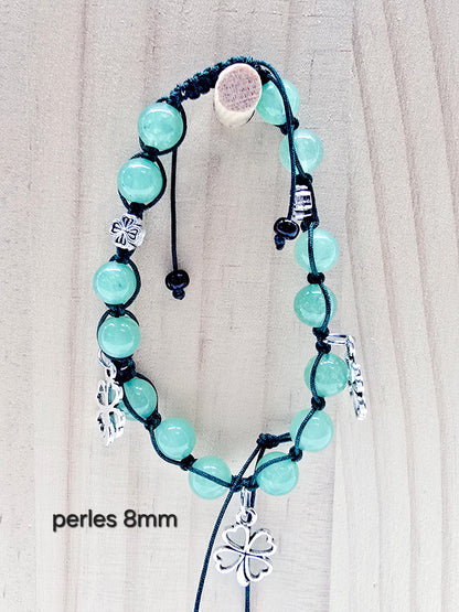 Bracelet trèfle - Aventurine