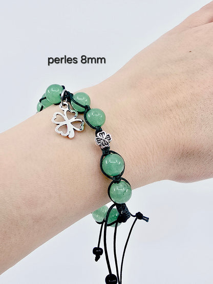 Bracelet trèfle - Aventurine
