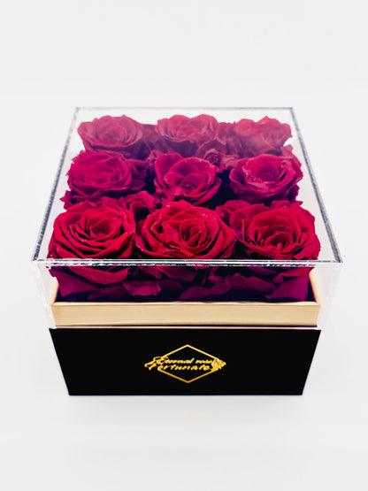 Ecrin de roses éternelles - Passion amoureuse
