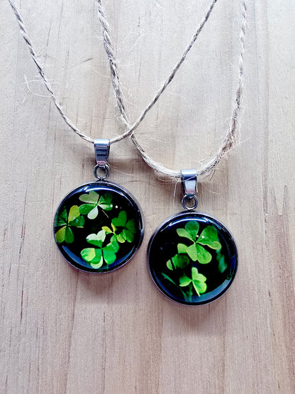 Pendentif cabochon - Porte-bonheur (2 pièces)