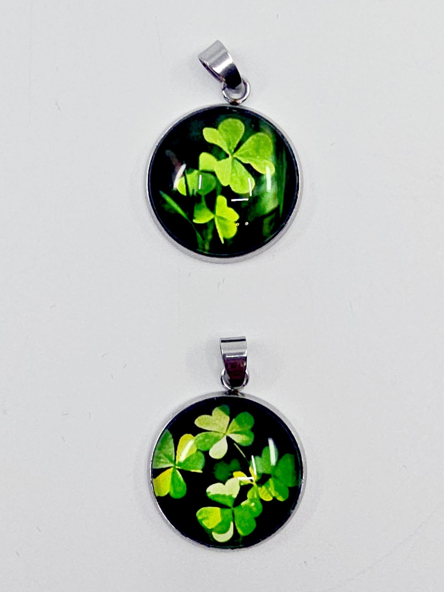 Pendentif cabochon - Porte-bonheur (2 pièces)