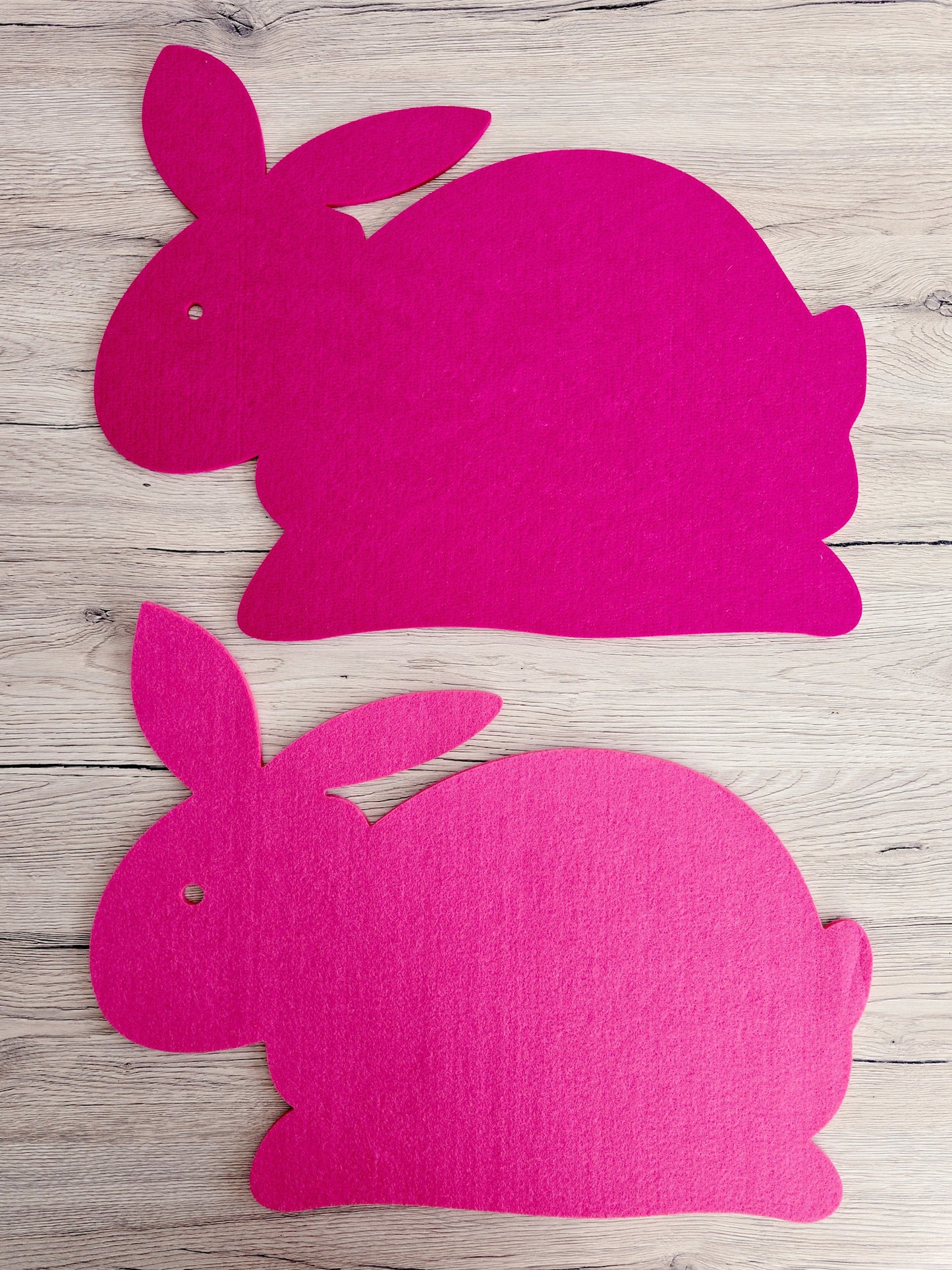 Lapin décoratif de Pâques en feutrine (5 pièces)