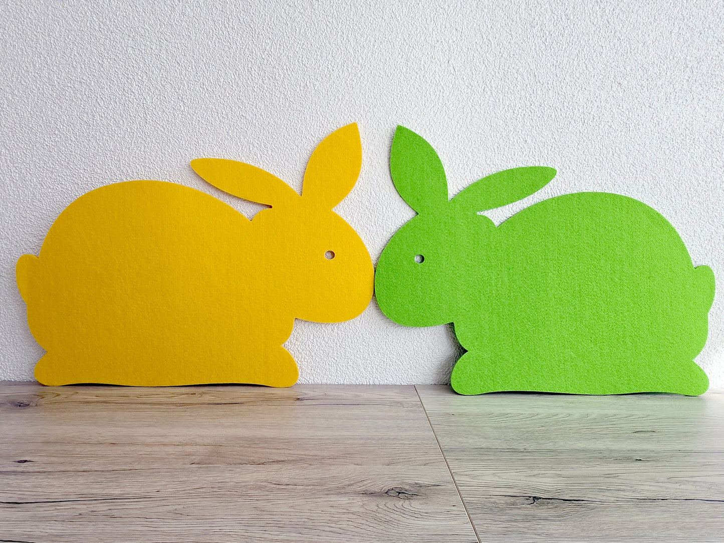 Lapin décoratif de Pâques en feutrine (5 pièces)