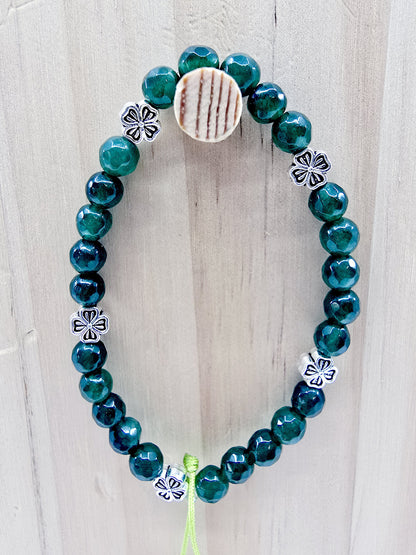 Bracelet Callie - Calcédoine facettée