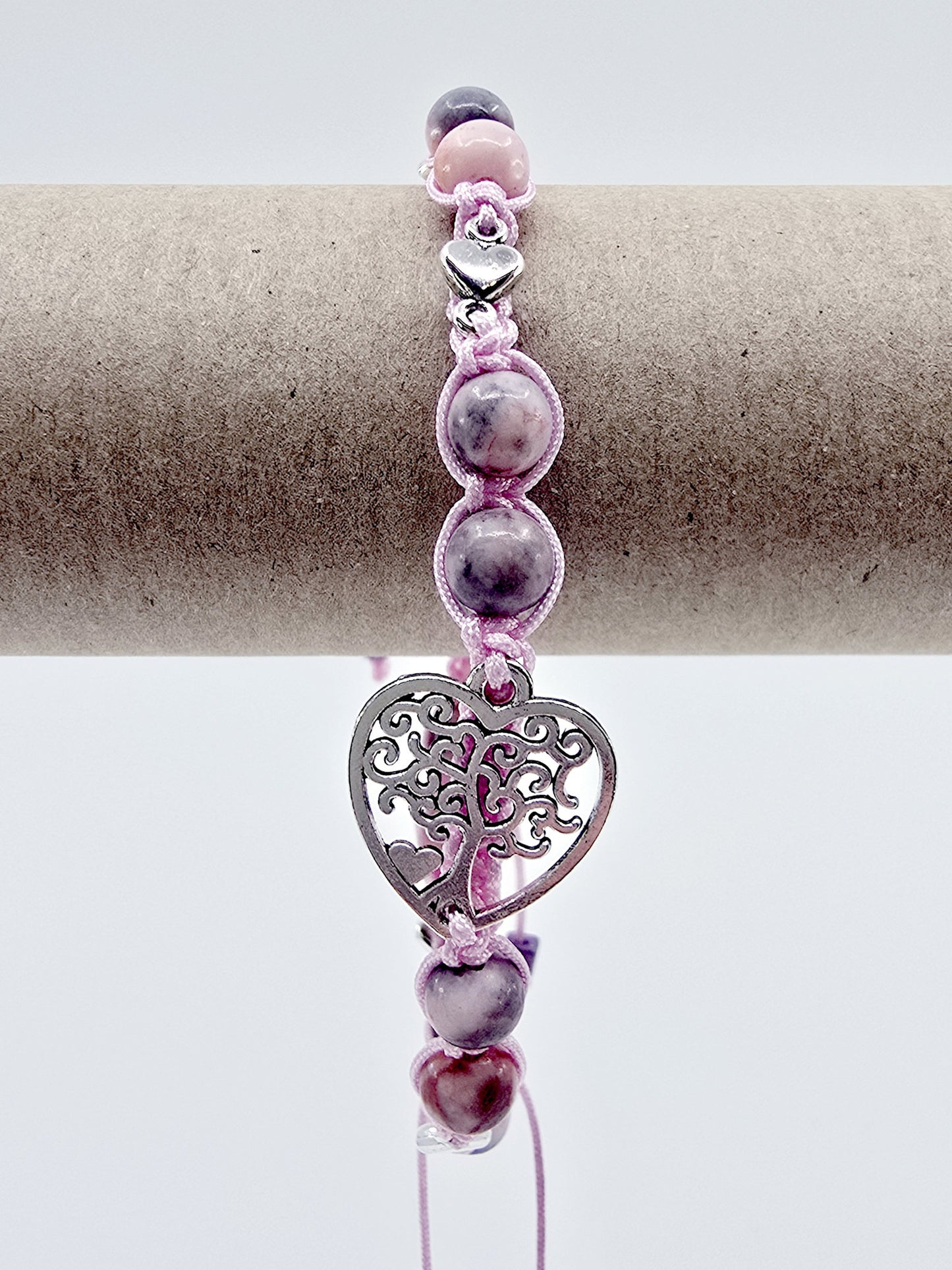 Bracelet Jayana - Jaspe zèbre rose