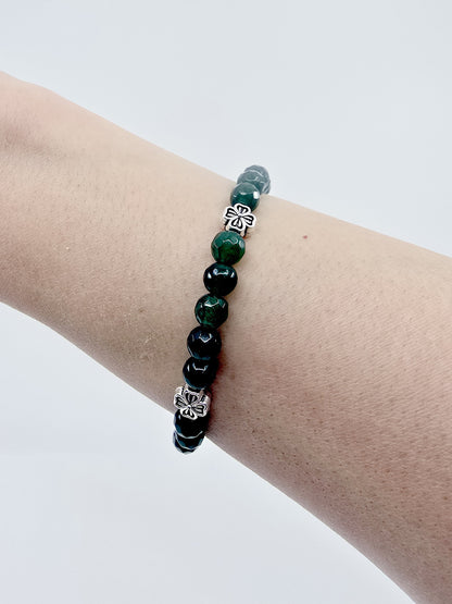 Bracelet Callie - Calcédoine facettée