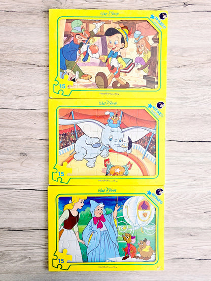 Puzzle trio Disney – Cendrillon, Dumbo et Pinocchio