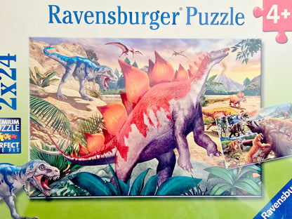 Puzzle - Mammouths et dinosaures