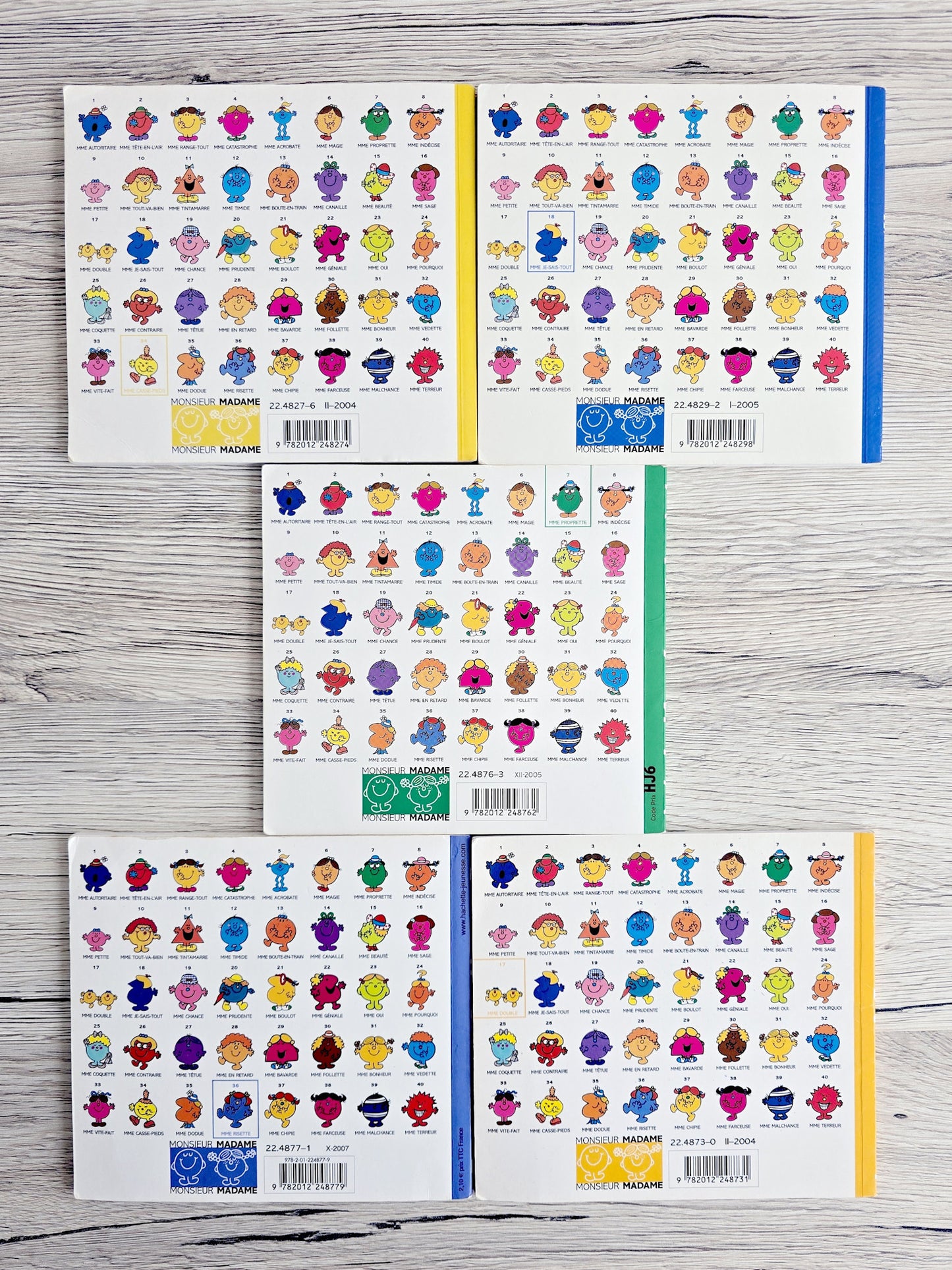 Livre - Lot de 5 livres Monsieur Madame