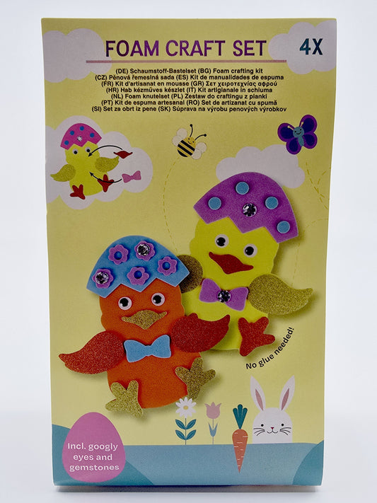 Kit de création de figurines en mousse – poussins heureux