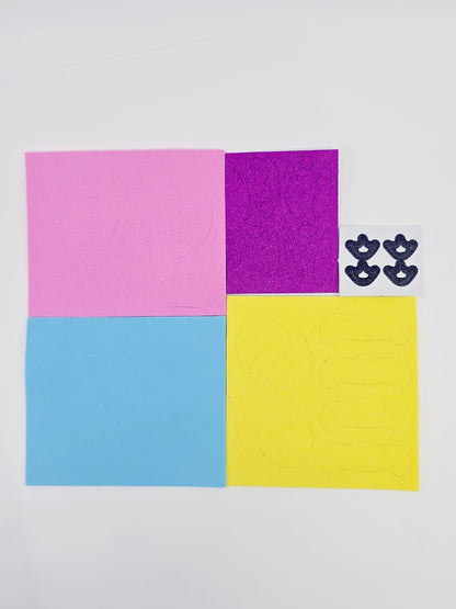 Kit de création de figurines en mousse – lapins pailletés