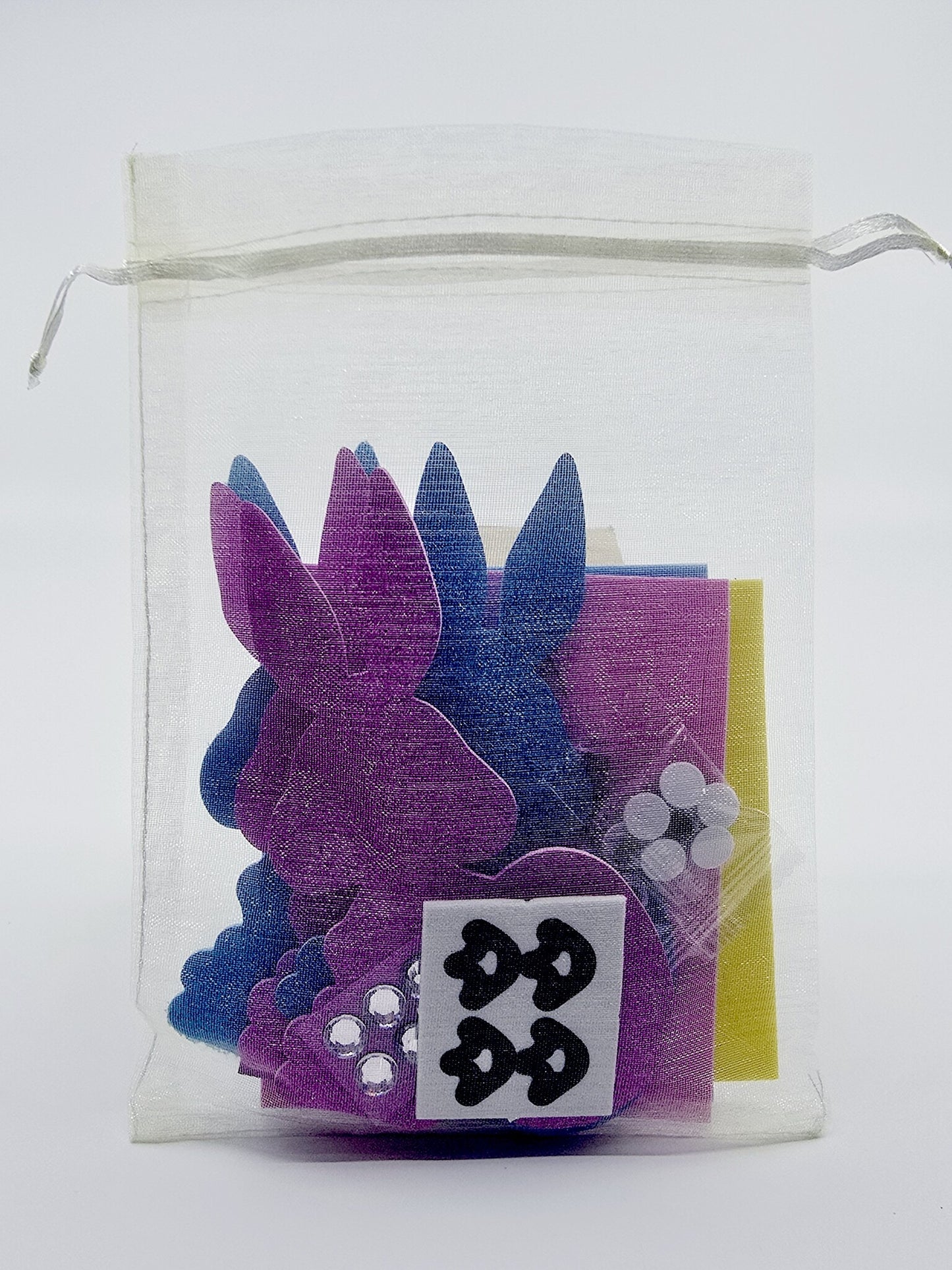 Kit de création de figurines en mousse – lapins pailletés