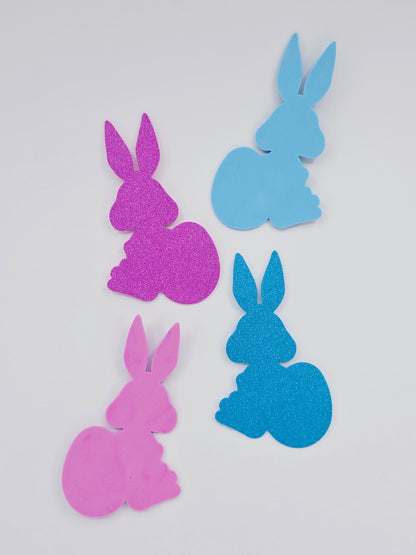 Kit de création de figurines en mousse – lapins pailletés