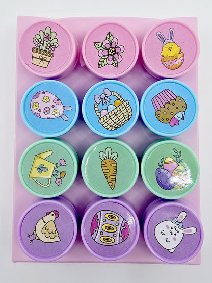 Tampons festifs de Pâques (12 pièces) - Lapin