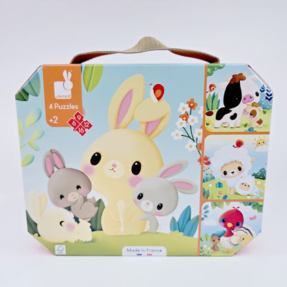 Puzzles évolutifs Janod - Animaux de la ferme