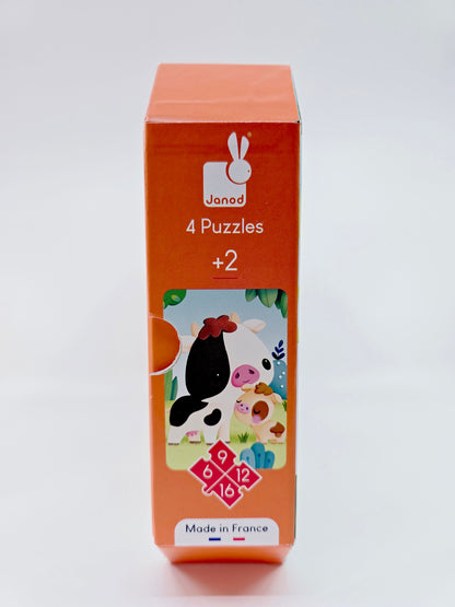 Puzzles évolutifs Janod - Animaux de la ferme