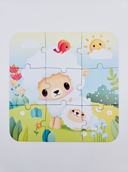 Puzzles évolutifs Janod - Animaux de la ferme