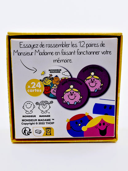 Jeu de Memory – Monsieur Madame (petit format)