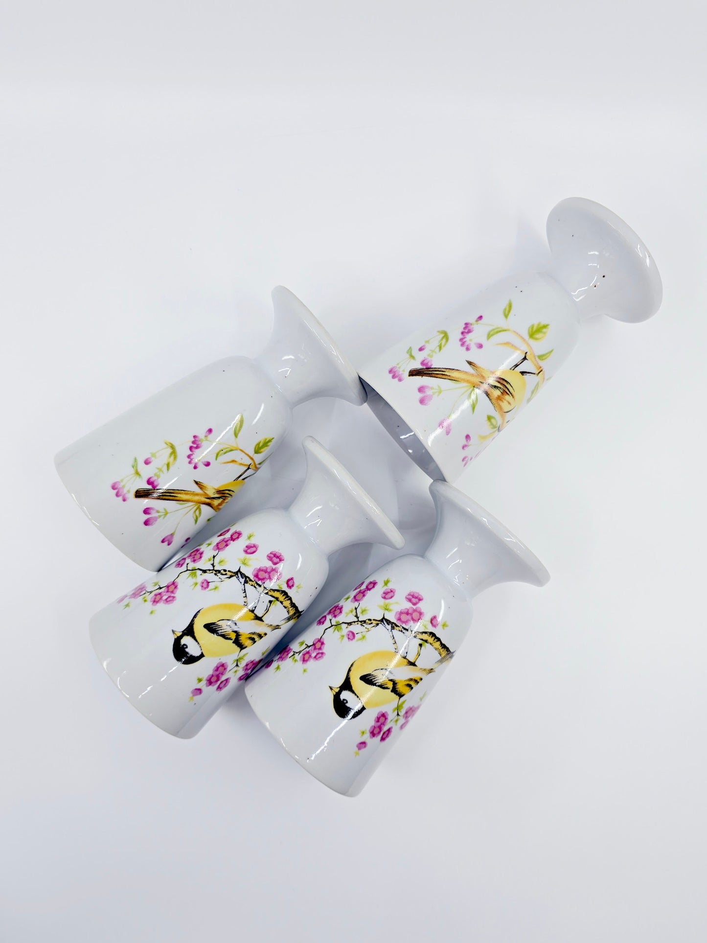 Mazagran – Oiseaux fleuris (4 pièces)