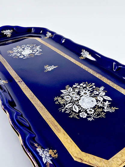 Plat à cake en porcelaine de France