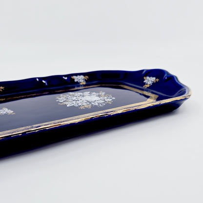 Plat à cake en porcelaine de France