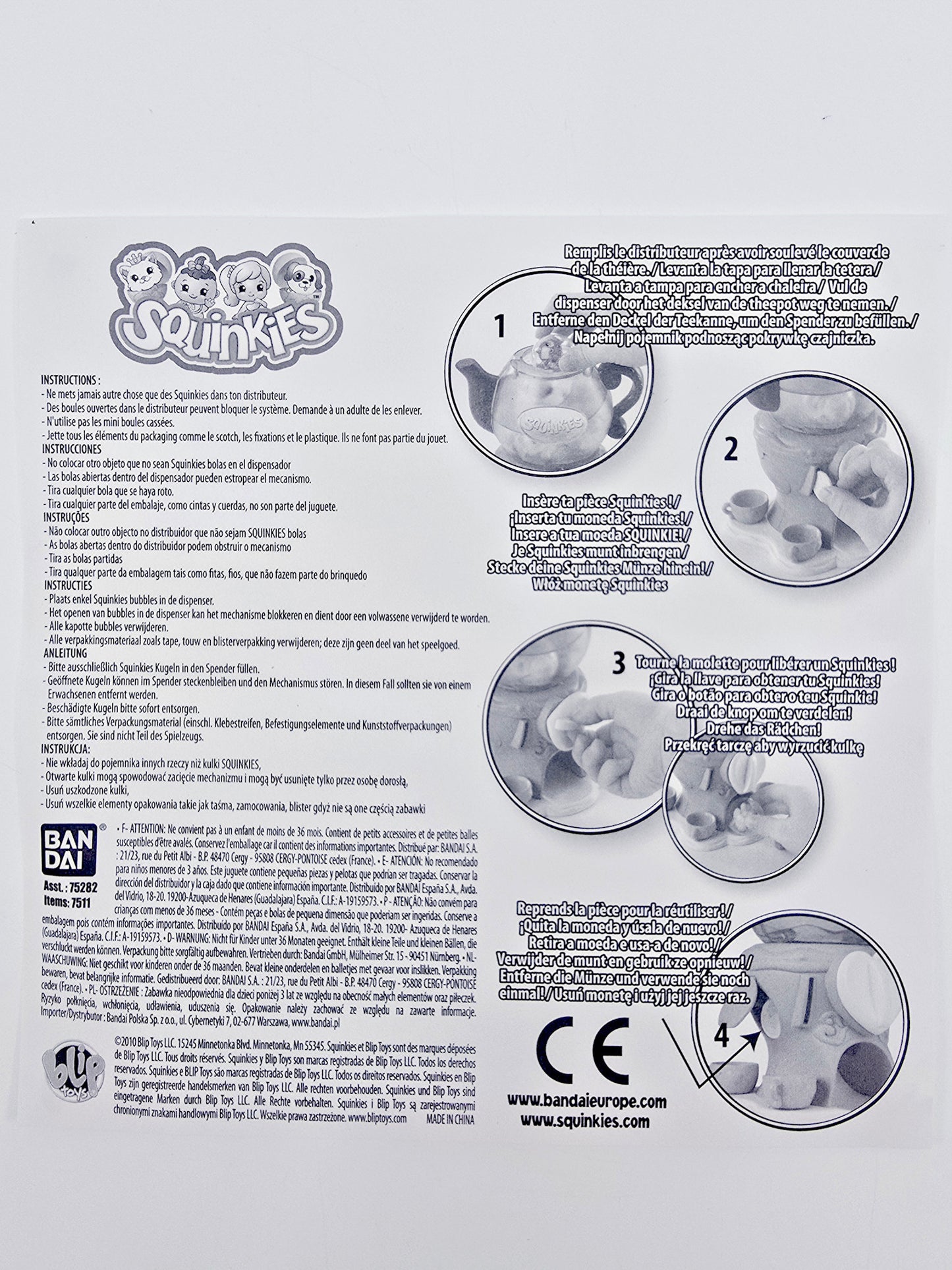 Théière surprise - Squinkies + pack de 6 Squinkies supplémentaires