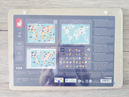 Puzzle magnétique Janod – Les animaux du monde