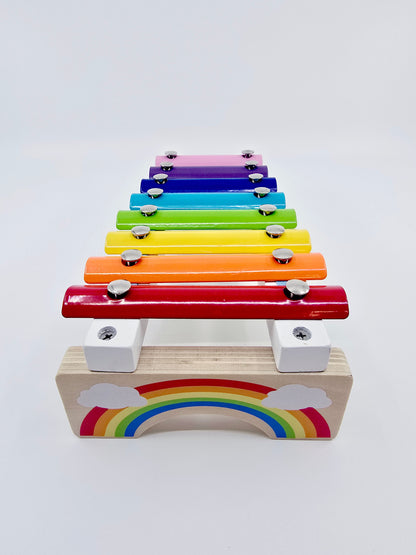 Xylophone arc-en-ciel en bois
