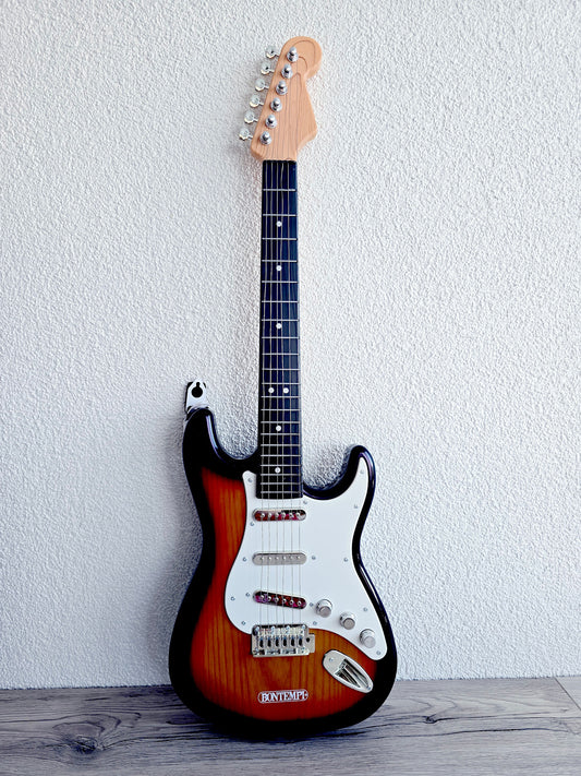 Guitare rock électronique avec amplificateur sans fil et microphone