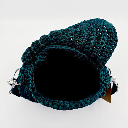Sac au crochet fait main - Emeraude
