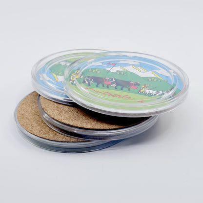 Dessous de verre Suisse (4 pièces)