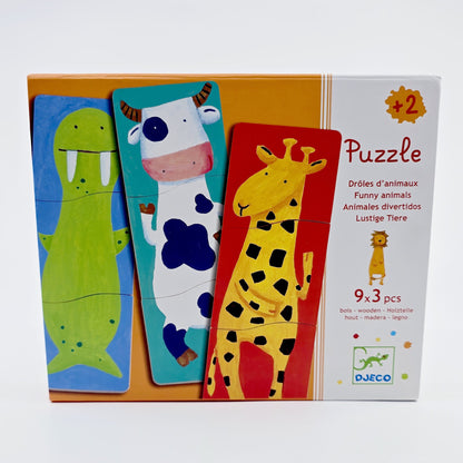 Puzzle drôles d’animaux de Djeco