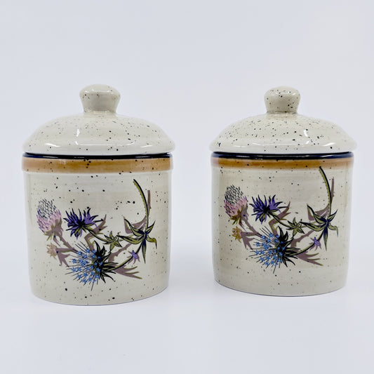 Duo de pots en grès - Chardon
