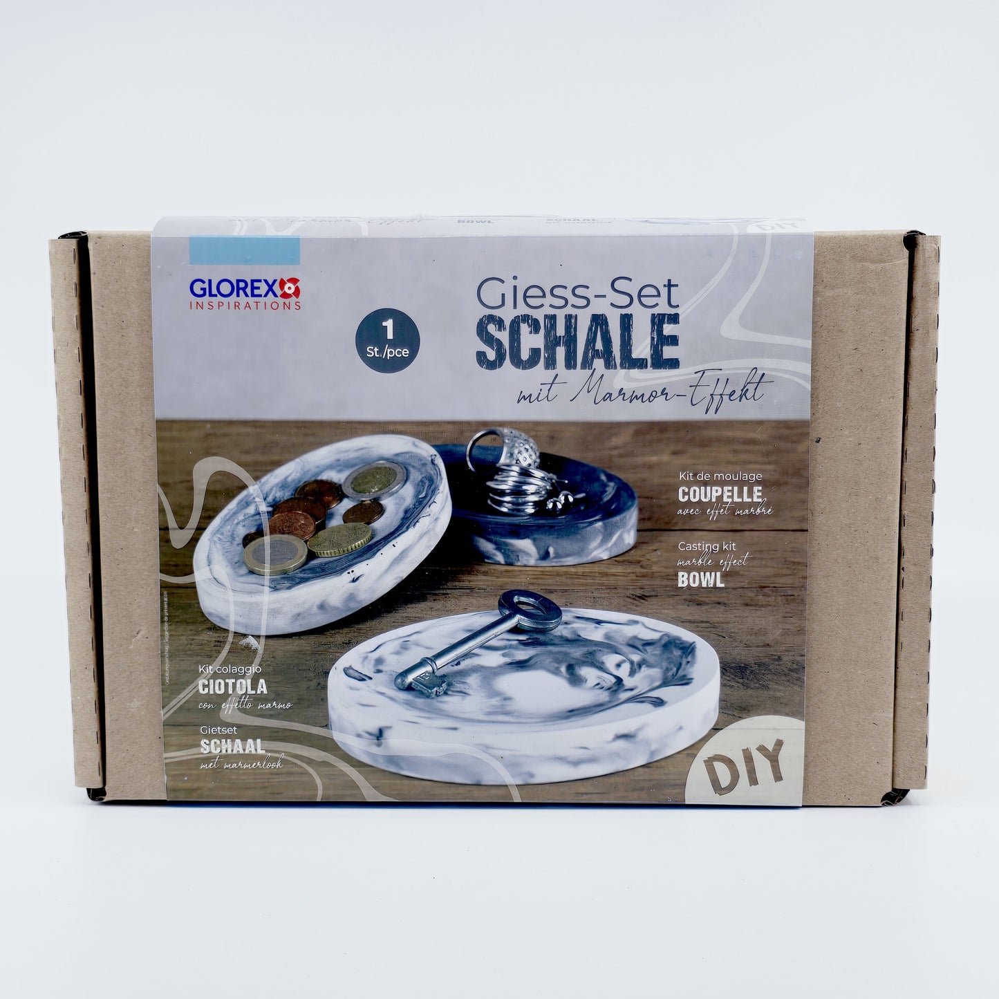 Kit de moulage Glorex – Coupelle effet marbre (DIY)