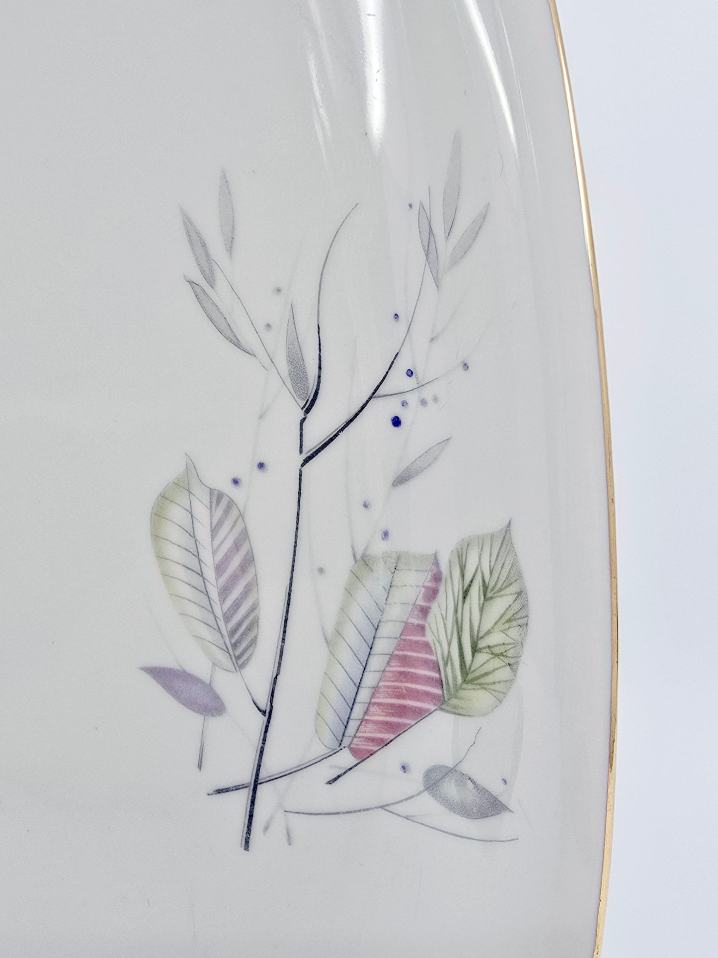 Plat ovale en porcelaine – Winterling, Bavière